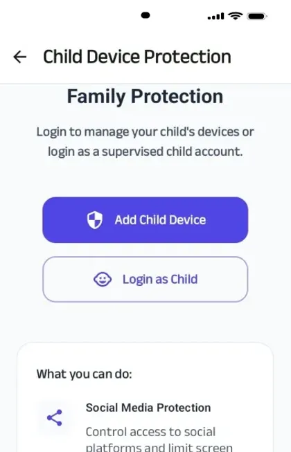 Parental control from your own phone